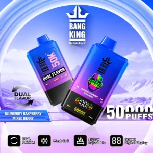 DH Vape EU-Lager Bang King 50000 50K Züge Blaubeere, Himbeere, gemischte Beeren