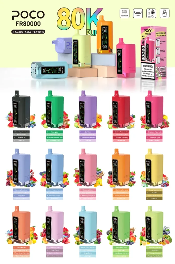 Detalle 3 del vaporizador desechable «Eu Warehouse Poco Fr»