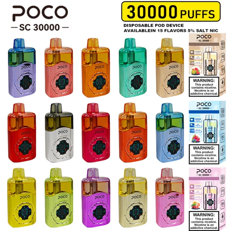 Detalles del vaporizador desechable Eu Warehouse Poco Sc