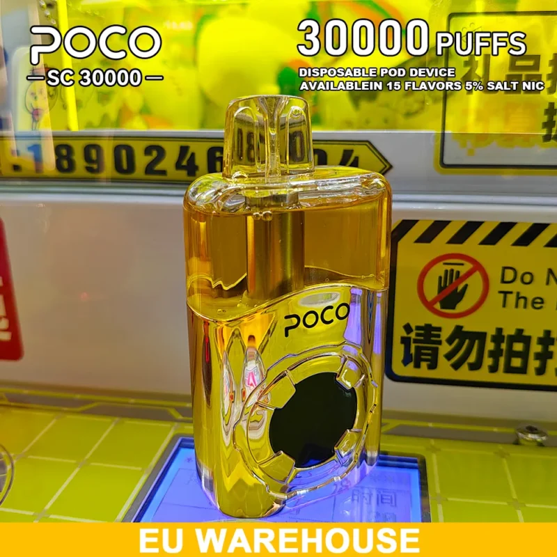 Vista del vaporizador desechable Eu Warehouse Poco Sc