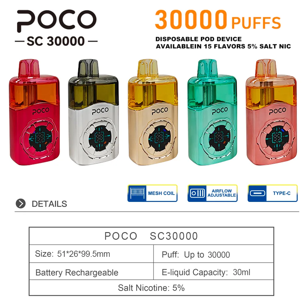 Imagen 2 del vaporizador desechable Poco Sc de Eu Warehouse